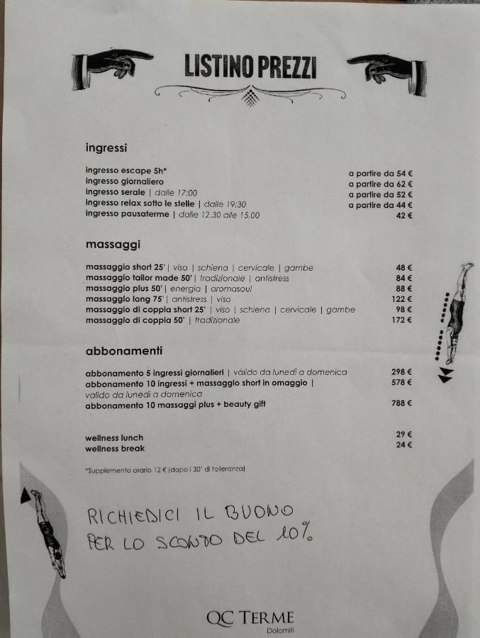 B And B Nonna Rosa Vista Lagorai Capriana Eksteriør bilde